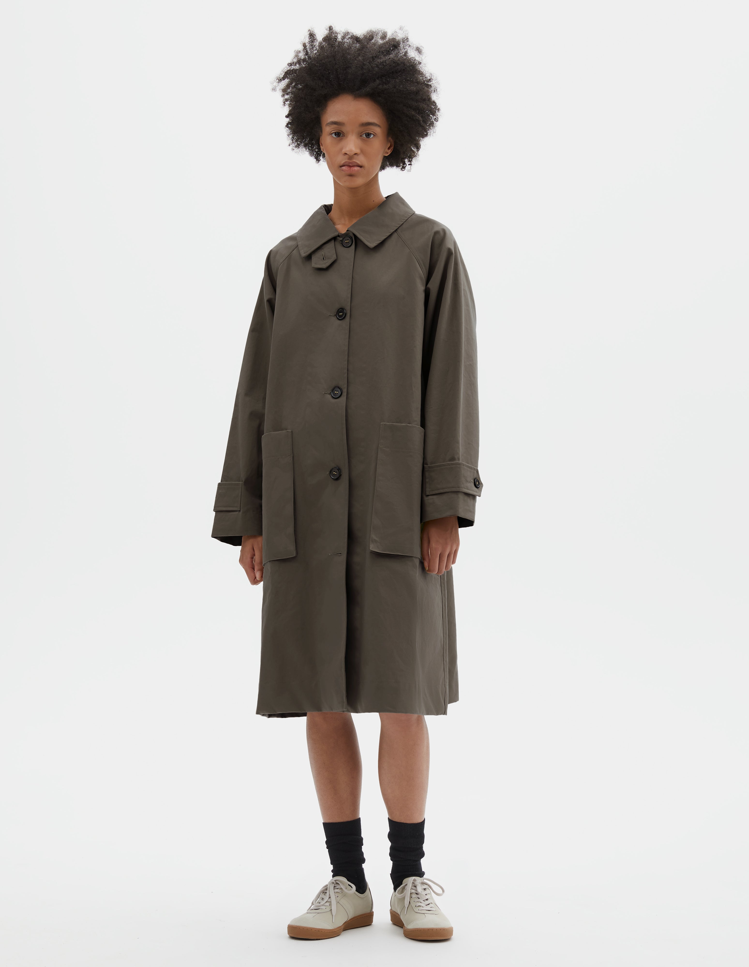 MARGARET HOWELL ブルゾン Pewter double twisted wool Zip Through Bomber Jacket | Margaret Howell