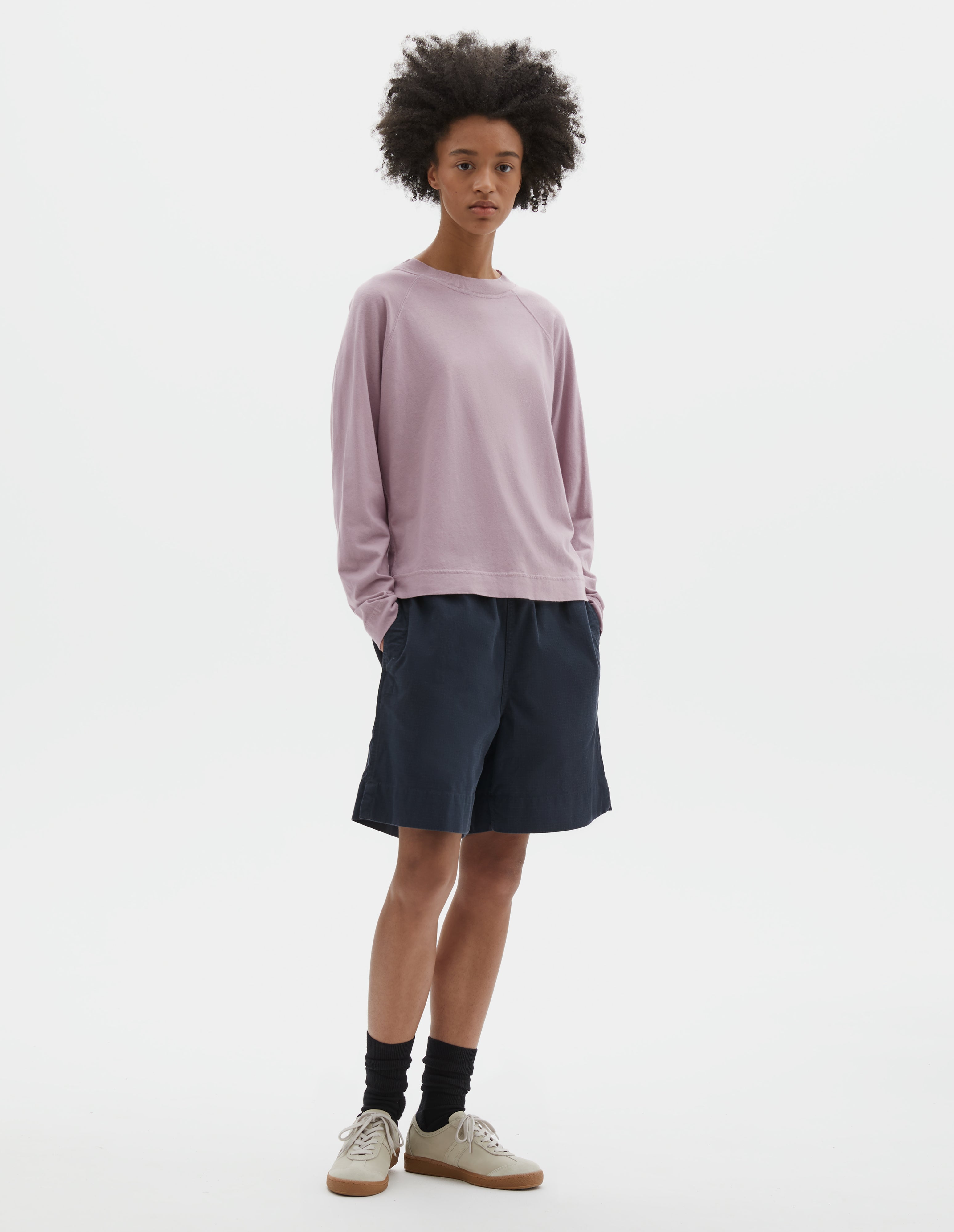 Ink washed cotton ripstop Scout Shorts | MHL. by Margaret Howell