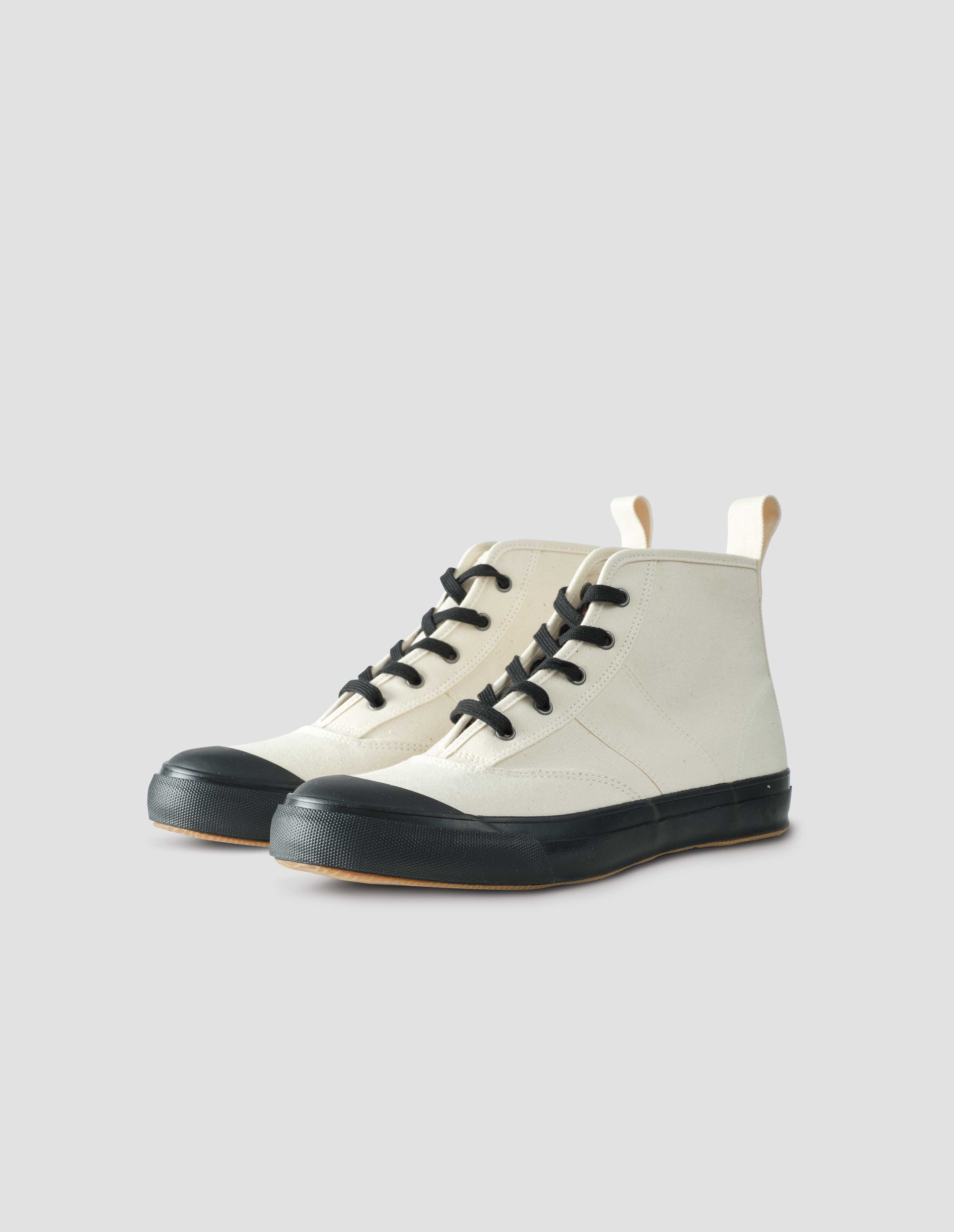 MOONSTAR HIGH TOP TRAINERS COTTON CANVAS ECRU