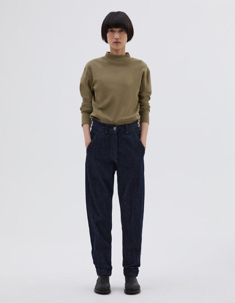 Indigo denim twill tapered jean | MHL. by Margaret Howell