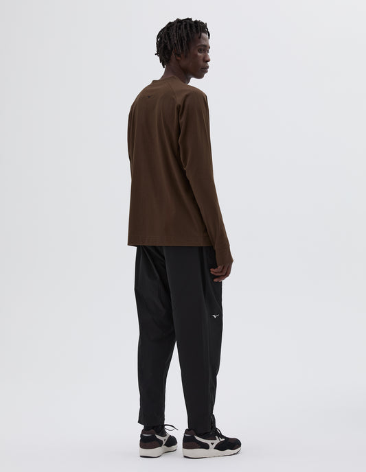 MIZUNO LIGHTWEIGHT SWEATSHIRT | COTTON POLYESTER JERSEY | TEAK