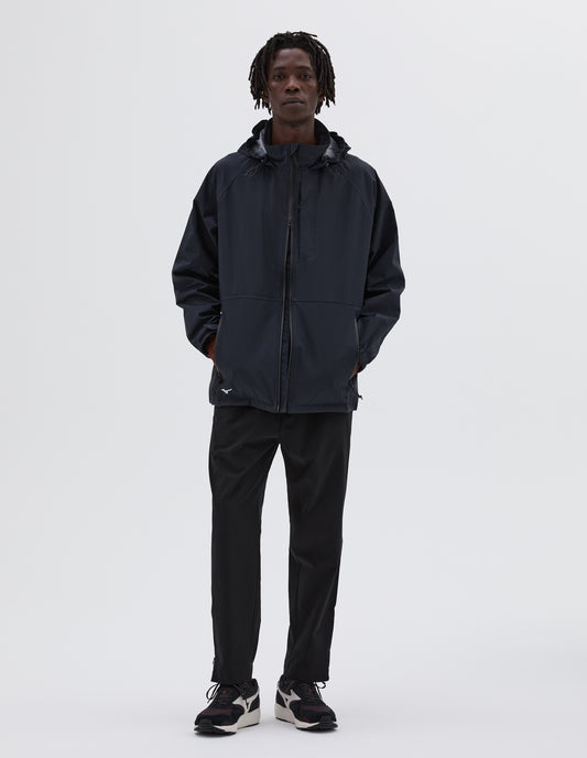 MIZUNO RAIN JACKET | NYLON POPLIN | BLACK