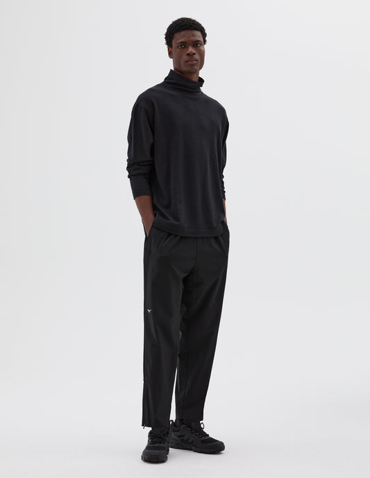 MIZUNO THERMAL FUNNEL NECK | BREATH THERMO WOOL JERSEY | BLACK