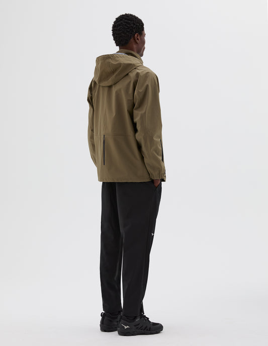 MIZUNO RAIN JACKET | NYLON POPLIN | LIGHT KHAKI