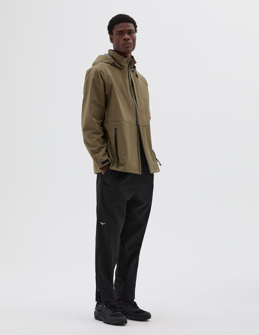 MIZUNO RAIN JACKET | NYLON POPLIN | LIGHT KHAKI