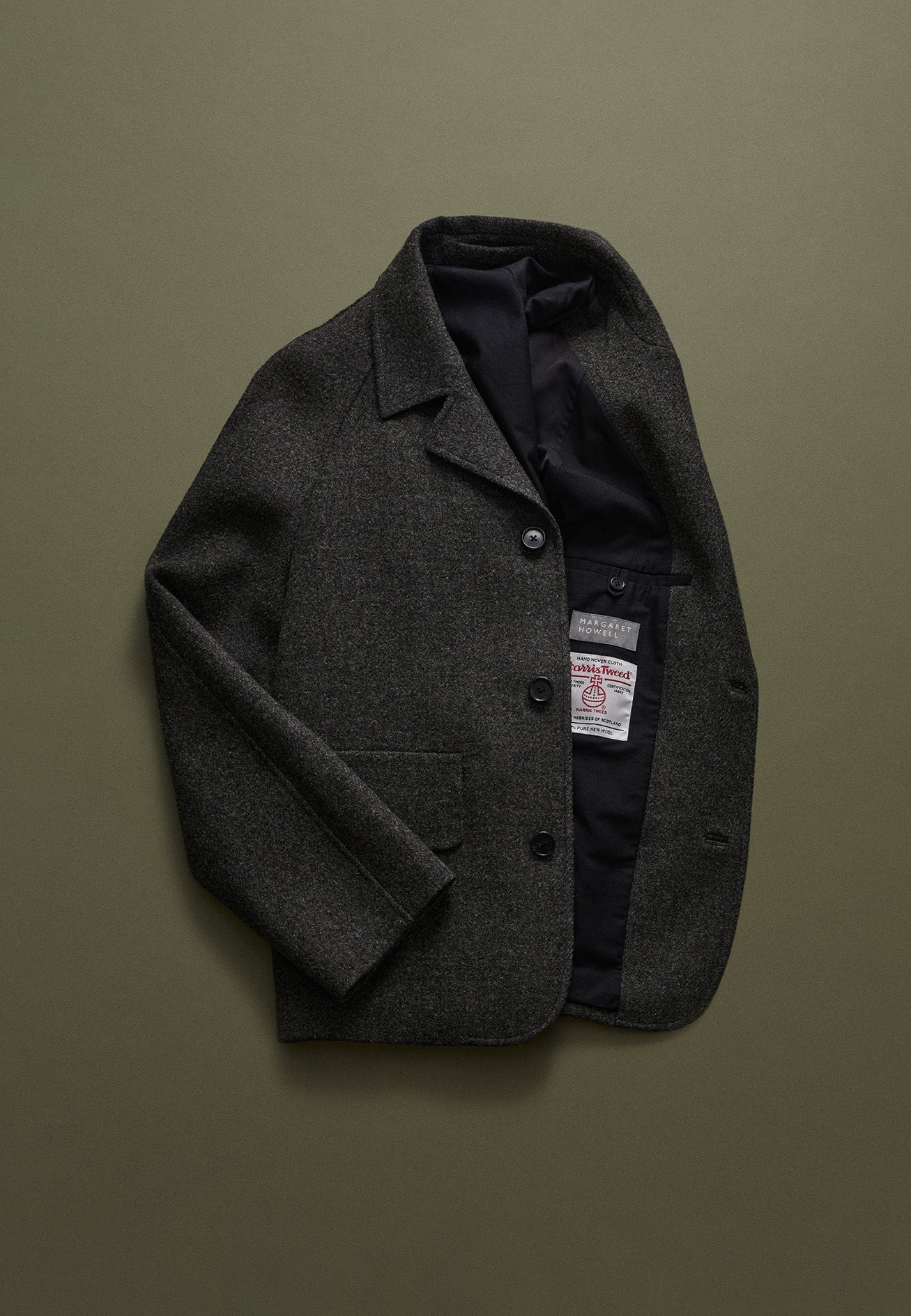 MARGARET HOWELL HarrIs Tweed ウールジャケット M 楽天市場】MARGARET HOWELL マーガレットハウエル ジャケット サイズ:L