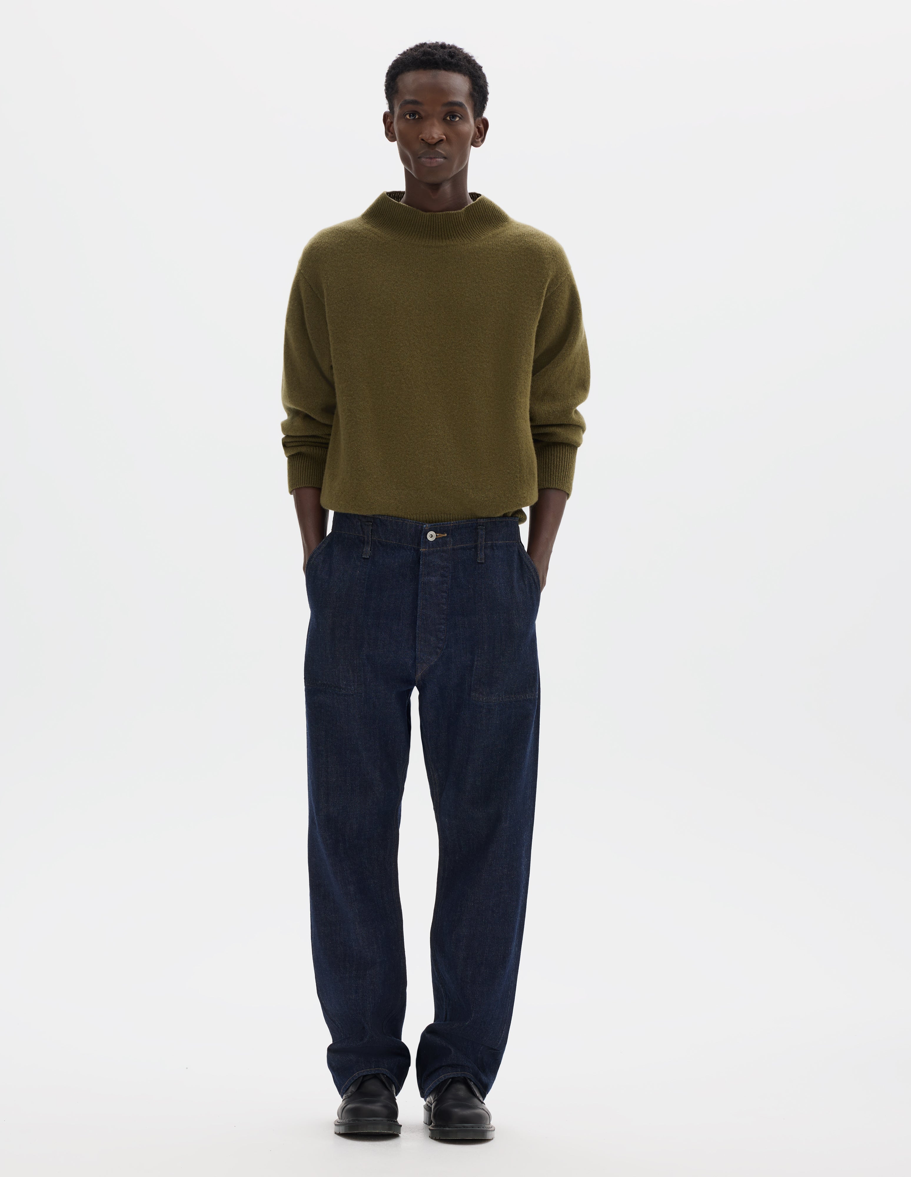 Indigo denim twill Worker Jeans | MHL. by Margaret Howell