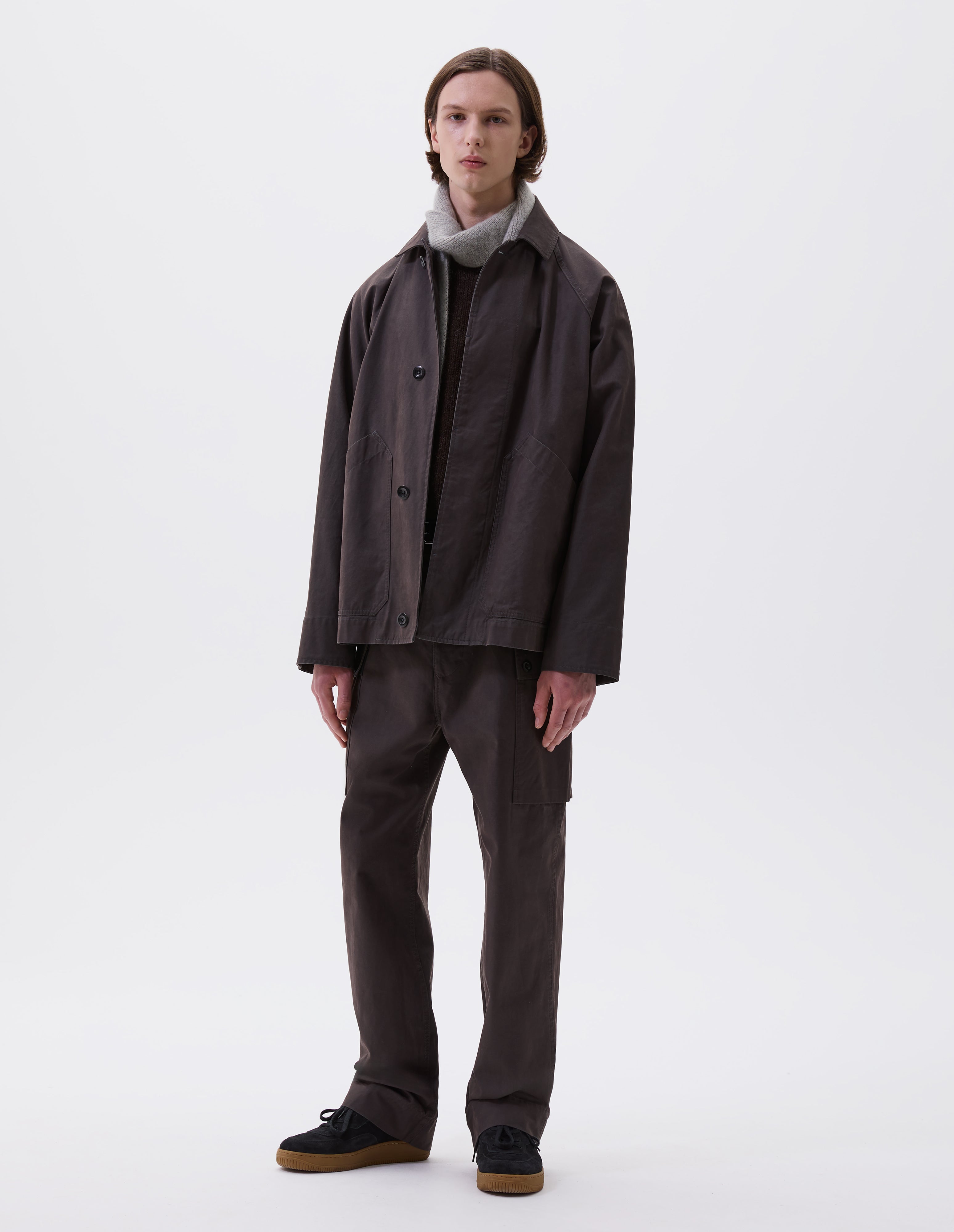ジャケット・アウター MARGARET HOWELL PROOFED COTTON COATING Waxed Cotton Fishermans Mac Coat by MHL by Margaret Howell