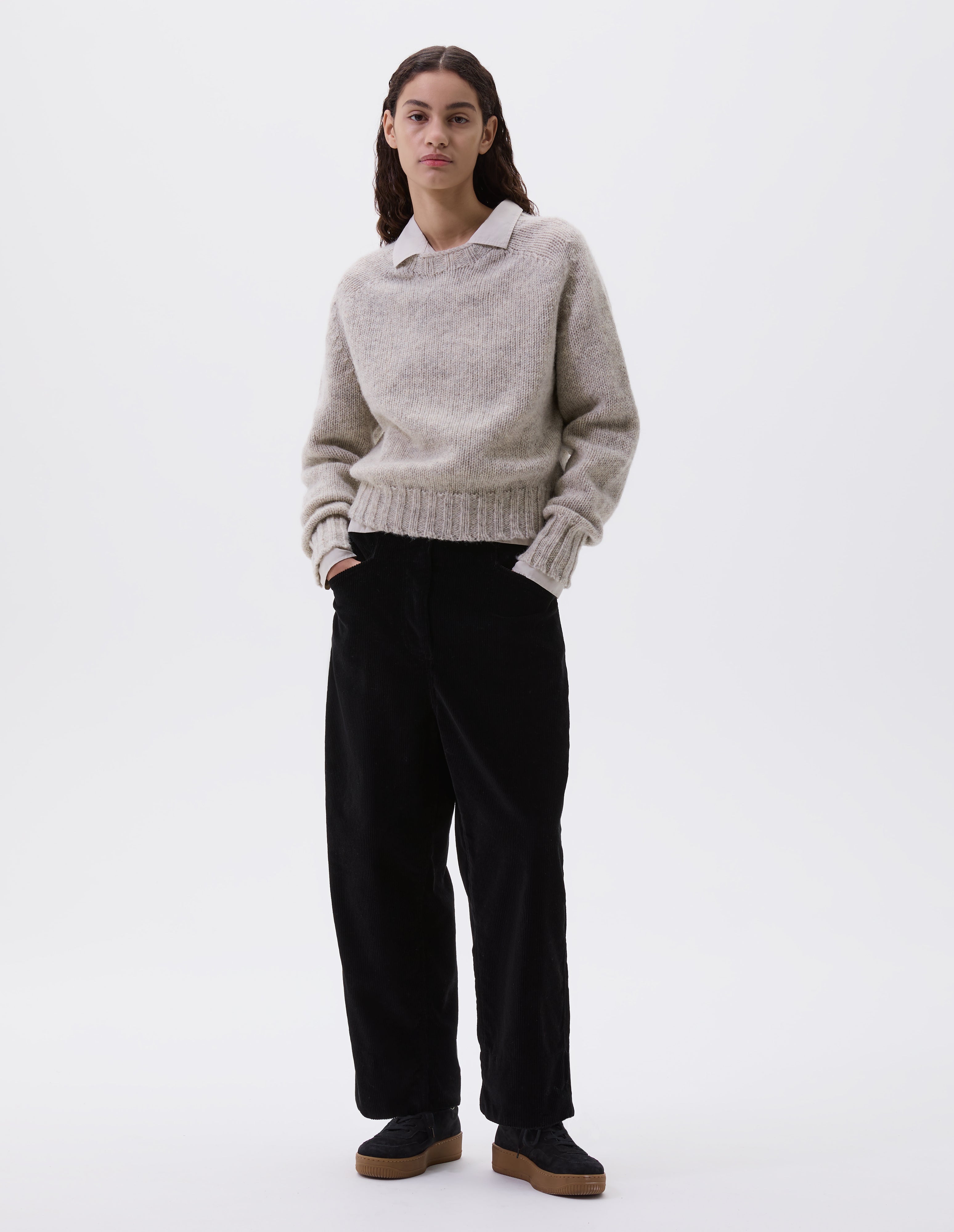 Black heavy corduroy Field Trousers | MHL. by Margaret Howell
