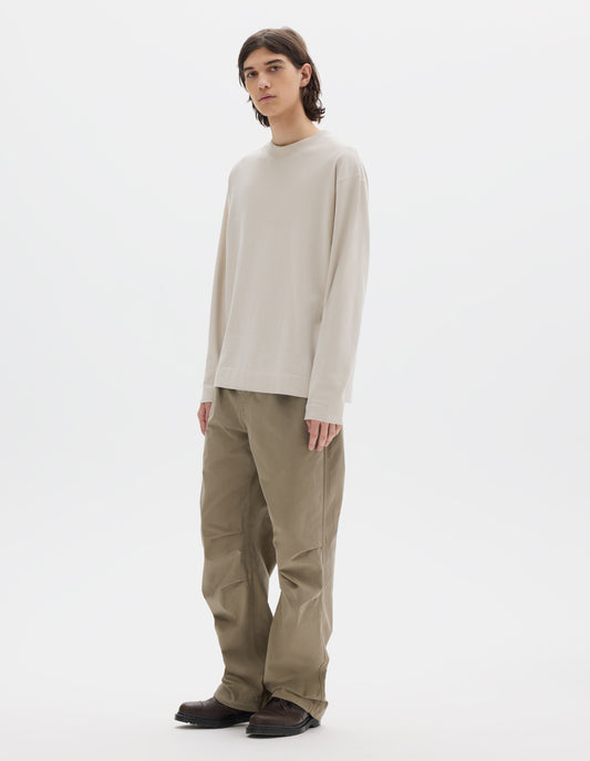 MHL. GUERNSEY T SHIRT | MATTE JERSEY | CHALK