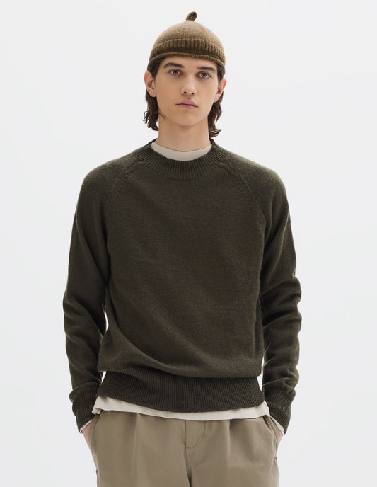 MHL. ROLLED HEM BEANIE | BRITISH MERINO | THICKET