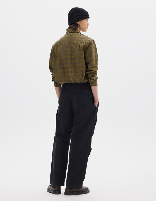 MHL. PARACHUTE TROUSERS | CRISP COTTON POPLIN | BLACK