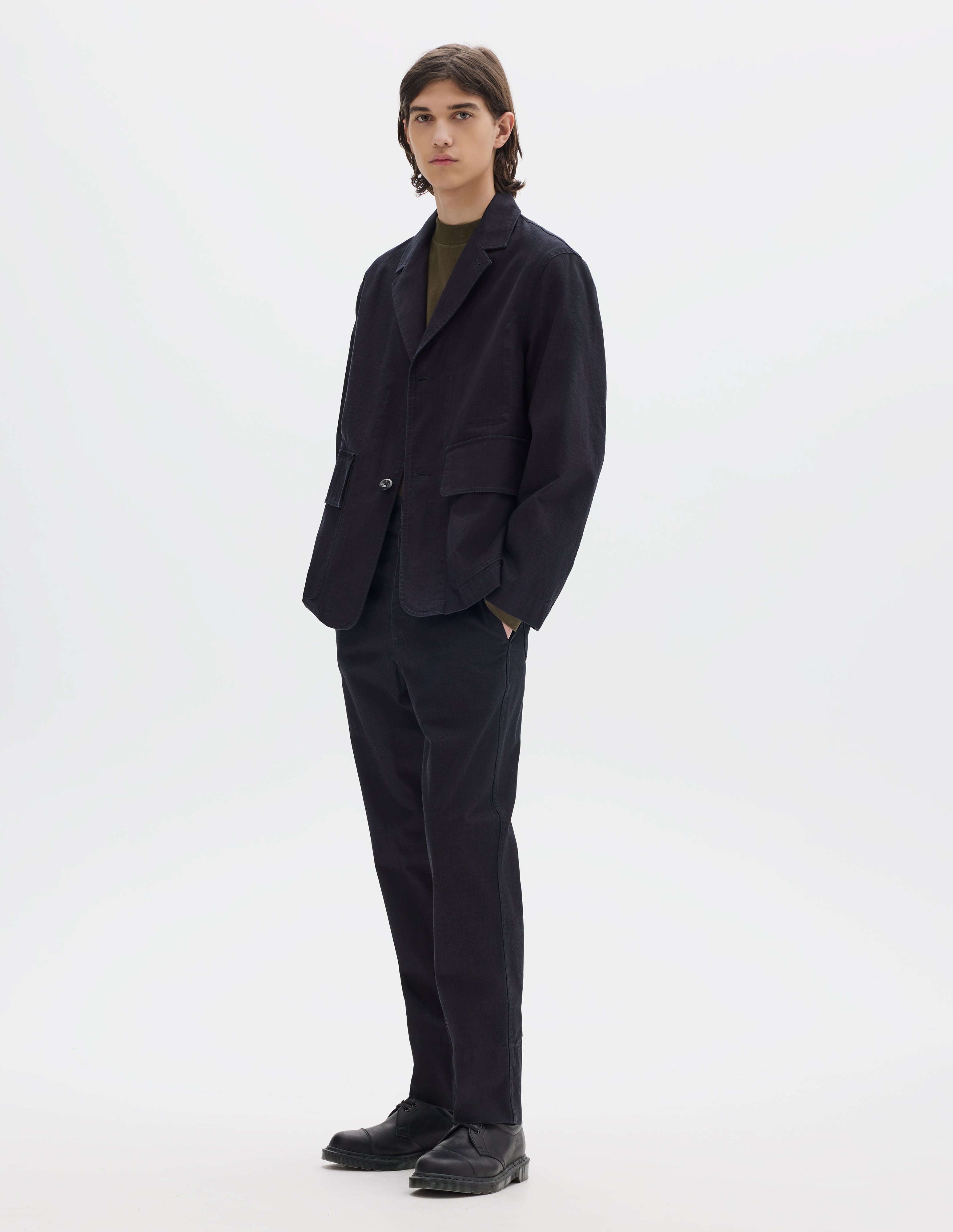 Indigo twill Flap Pocket Blazer | MHL. by Margaret Howell