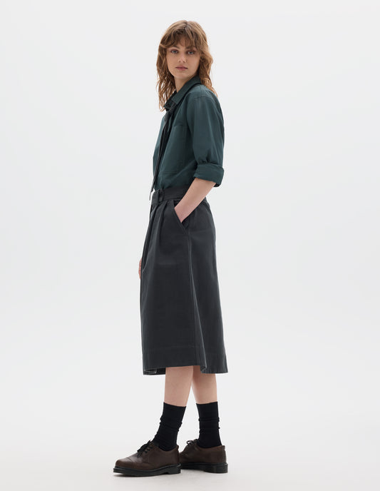 MHL. 1461 3 EYE SHOES | GRAINED OILED LEATHER | DARK BROWN