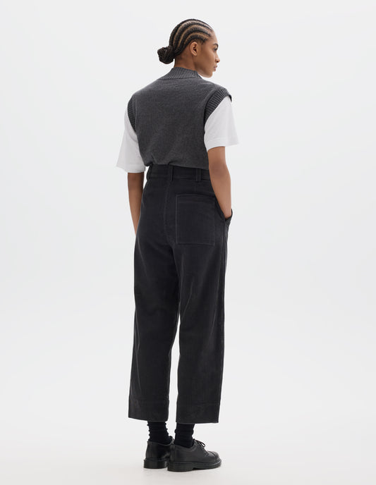MHL. UTILITY TROUSERS | 8 WALE COTTON CORDUROY | SLATE