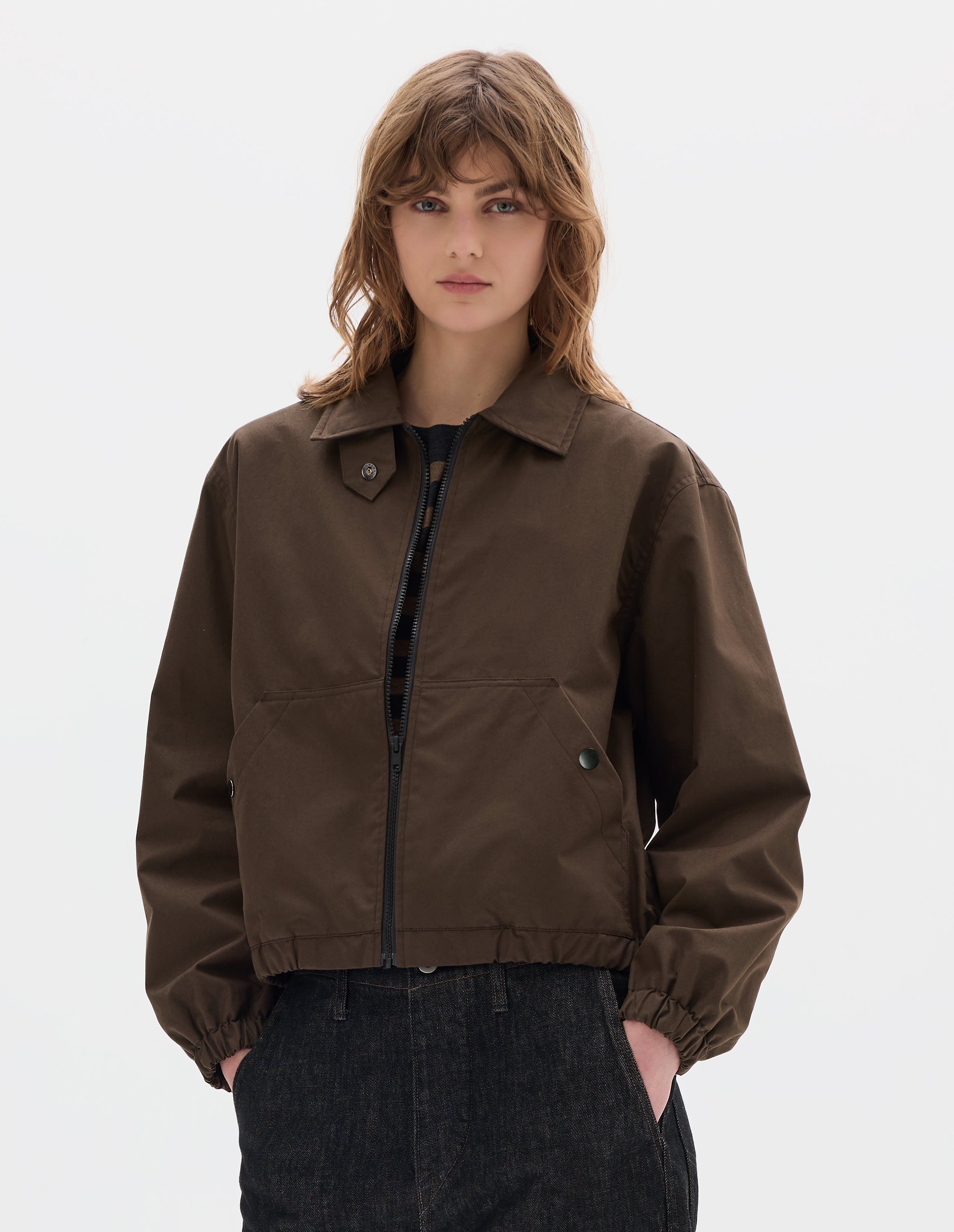 Mahogany irregular cotton drill Field Jacket | MHL. by Margaret Howell