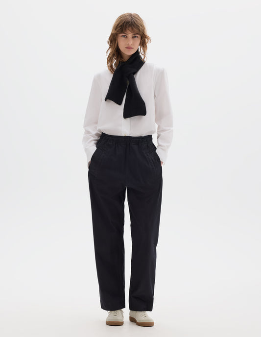 MHL. WIDE LEG JOGGERS | INDIGO TWILL  | INDIGO
