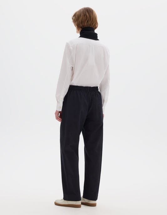 MHL. WIDE LEG JOGGERS | INDIGO TWILL  | INDIGO