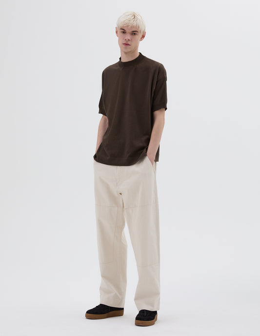MHL. KNITTED T SHIRT  | DRY COTTON  | BARK