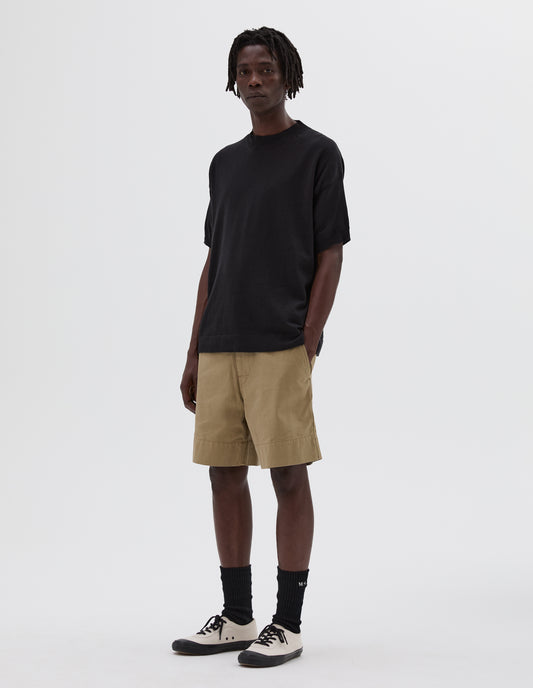 MHL. KNITTED T SHIRT  | DRY COTTON  | BLACK