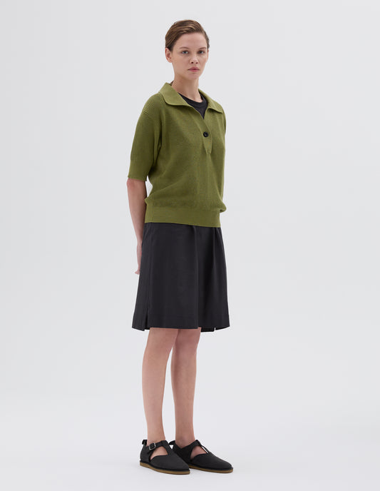 MHL. SINGLE BUTTON POLO | DRY COTTON | GRASS