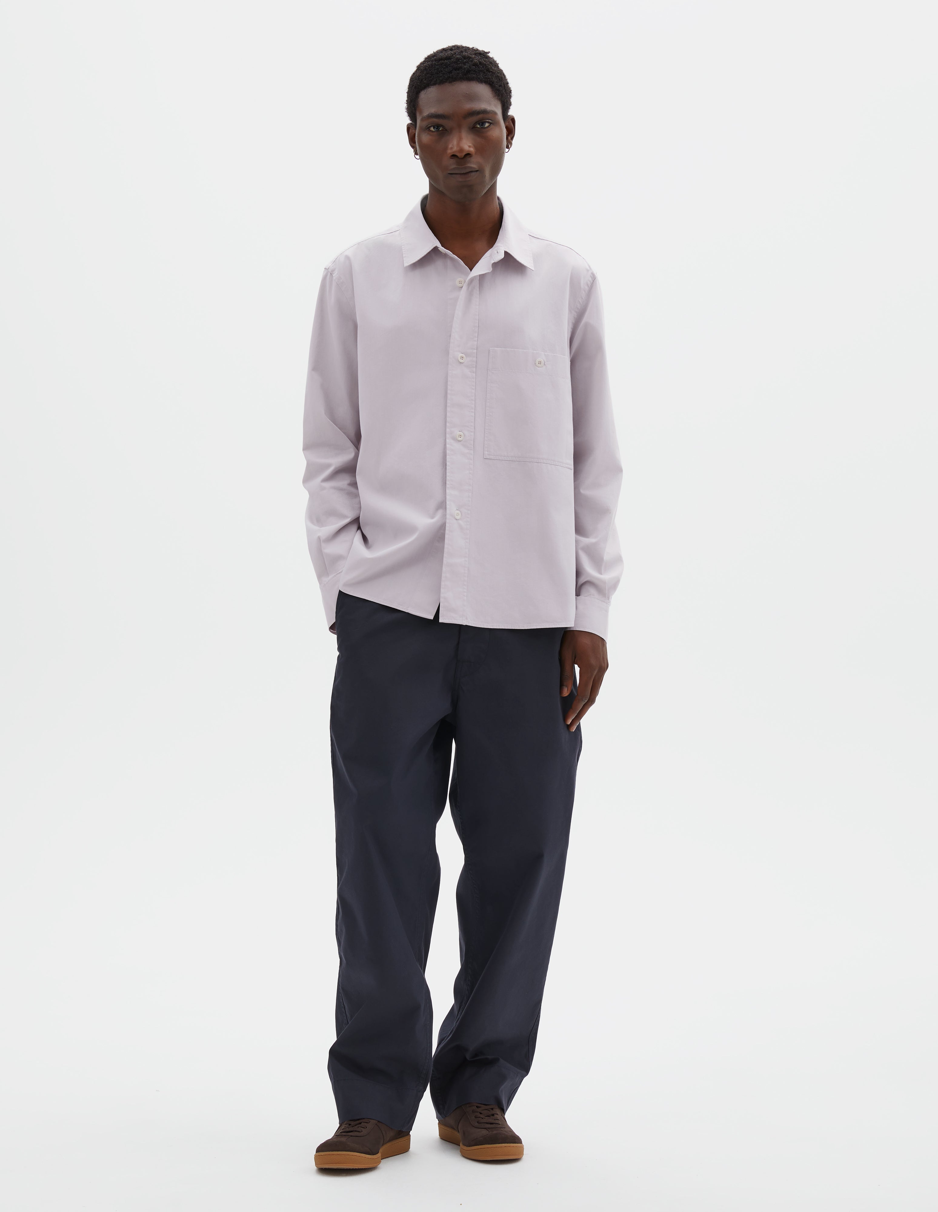 Pebble plainweave cotton Overall Shirt | MHL. by Margaret Howell