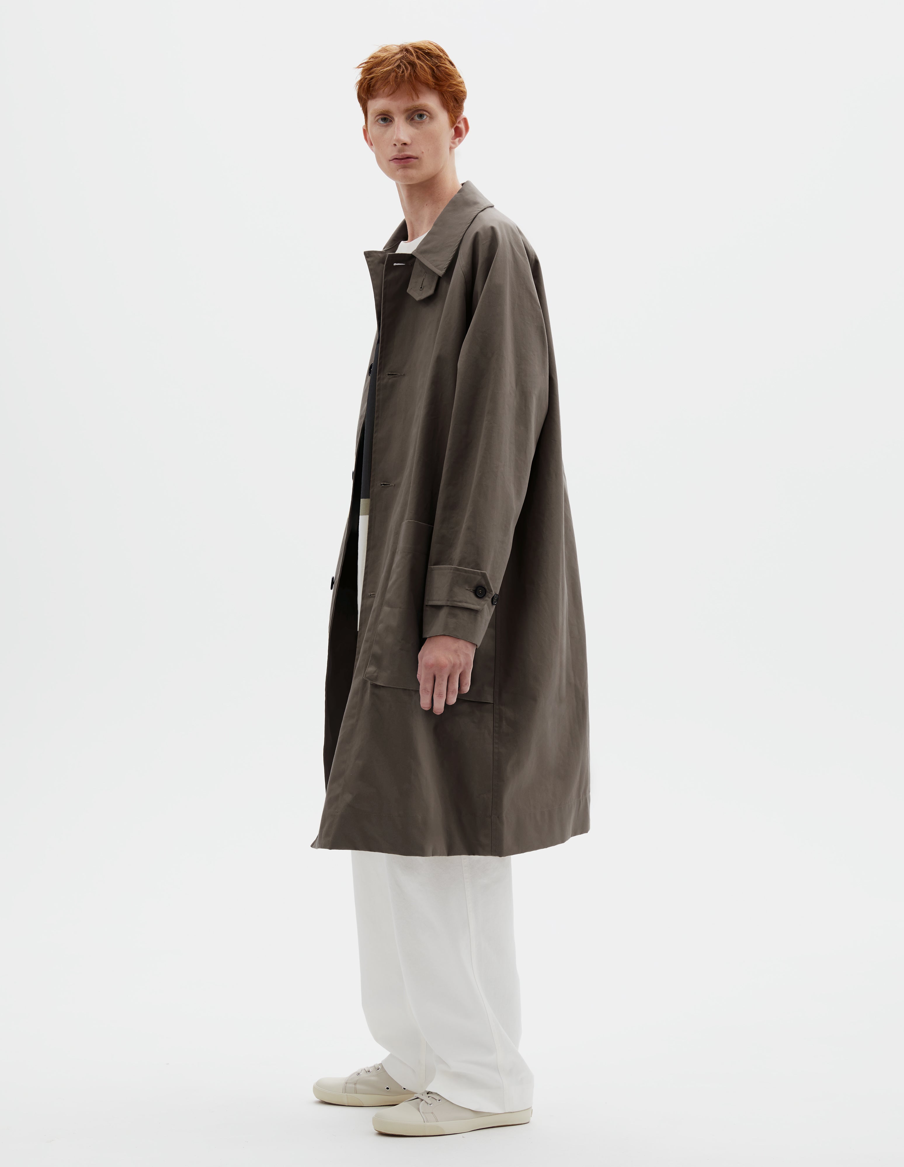 Elephant dry cotton canvas Railway Mac | MHL. by Margaret Howell