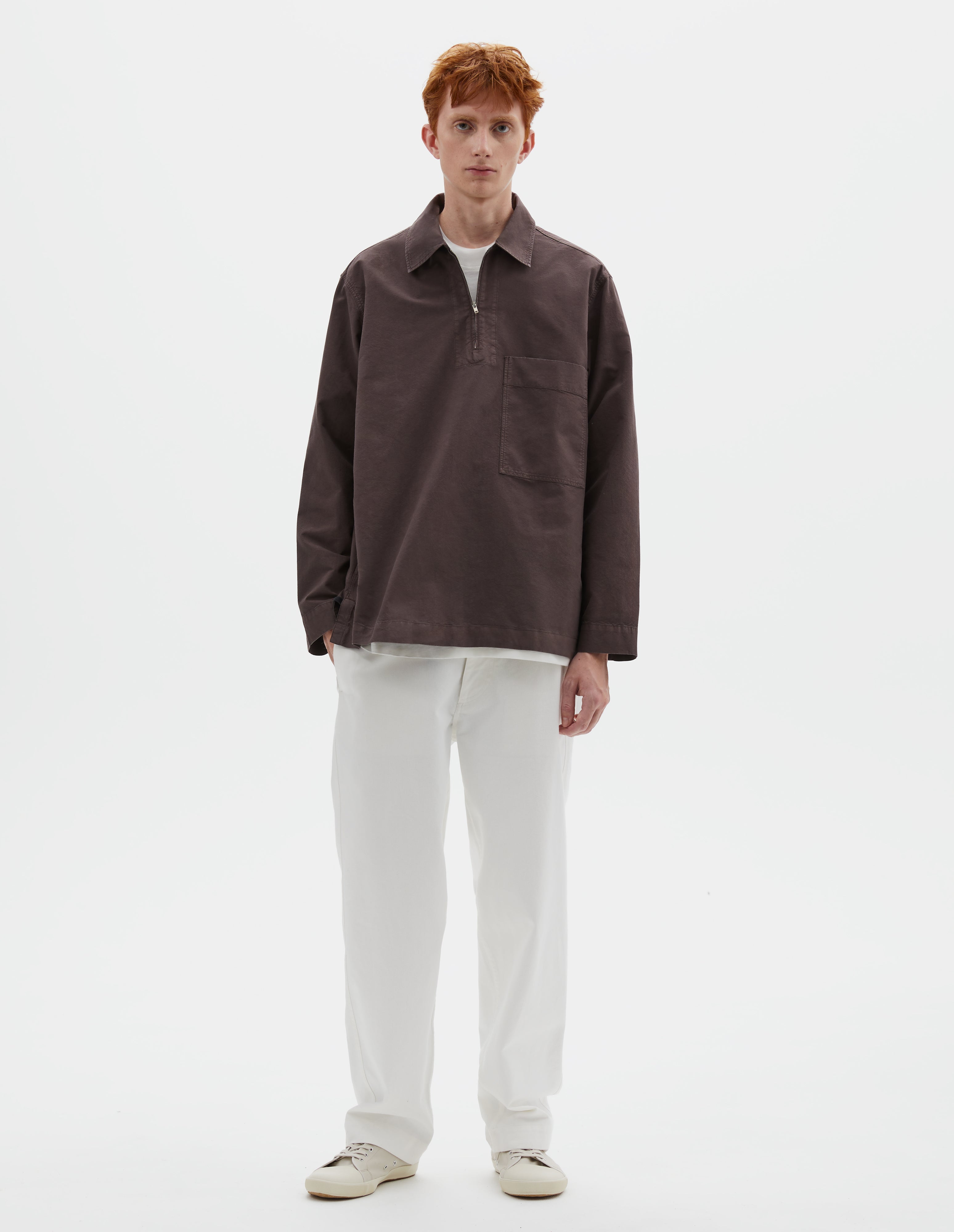 MHL. MARGARET HOWELL カットソー II MHL by Margaret Howell Basic T-Shirt (Cotton Linen Jersey Ochre