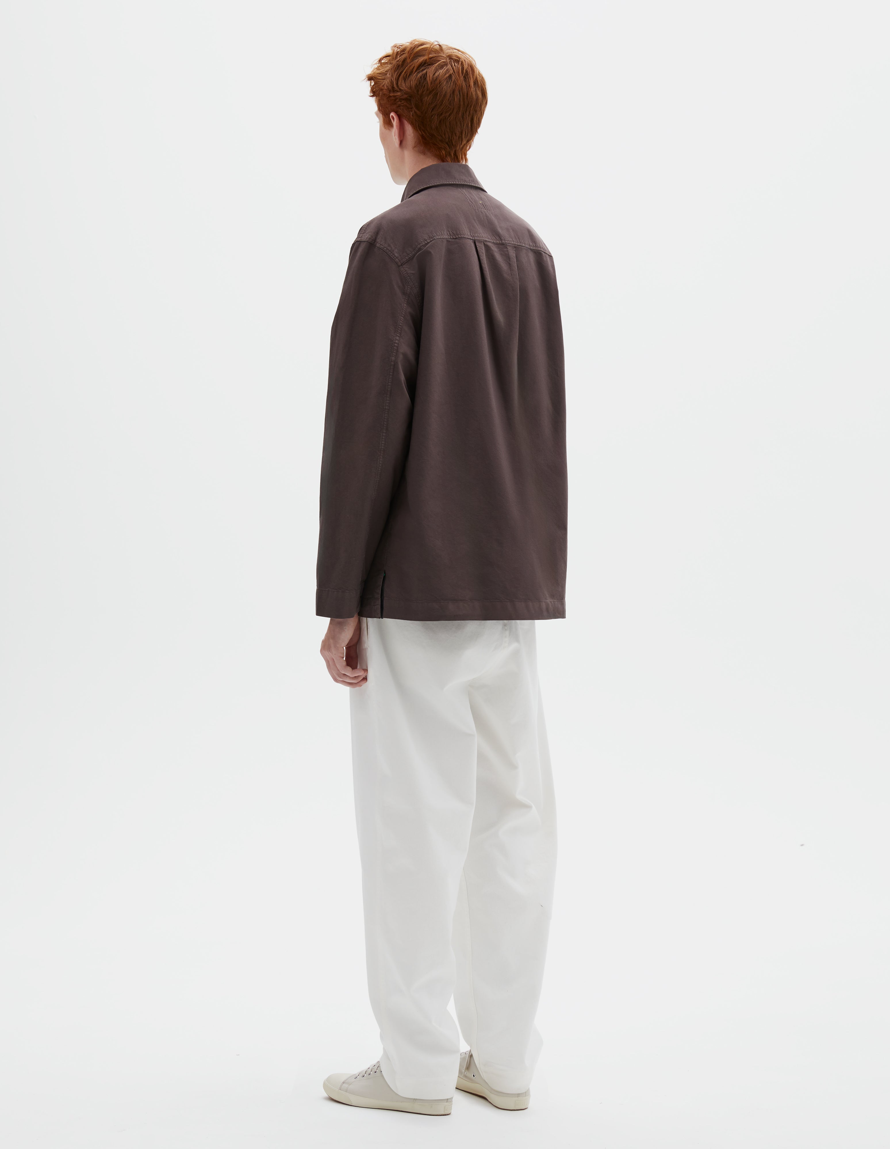 Earth cotton Long Sleeve Half Zip Pull On Shirt | MHL. by Margaret