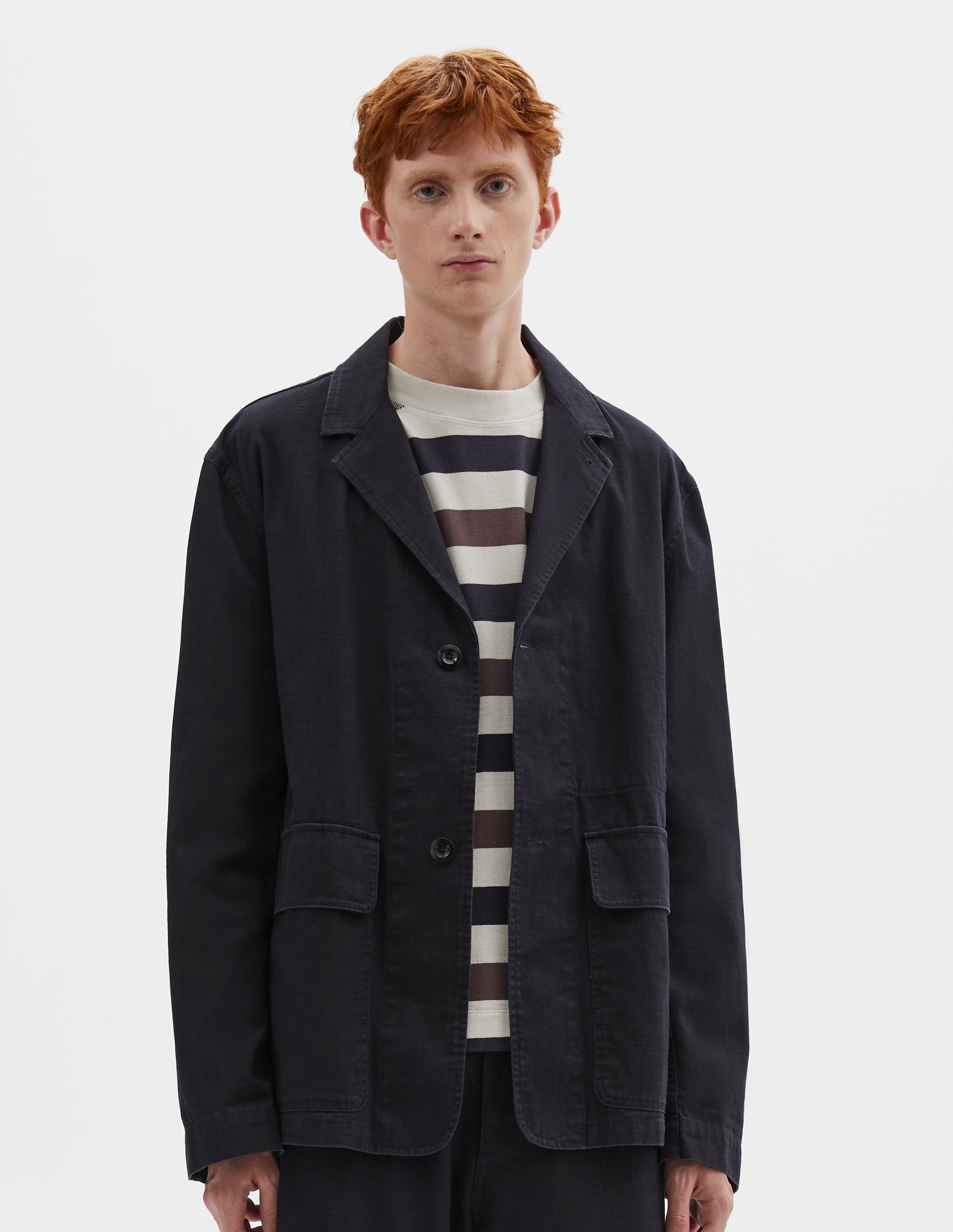 Indigo twill Flap Pocket Blazer | MHL. by Margaret Howell