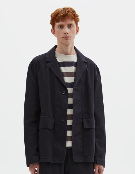 Indigo twill Flap Pocket Blazer | MHL. by Margaret Howell