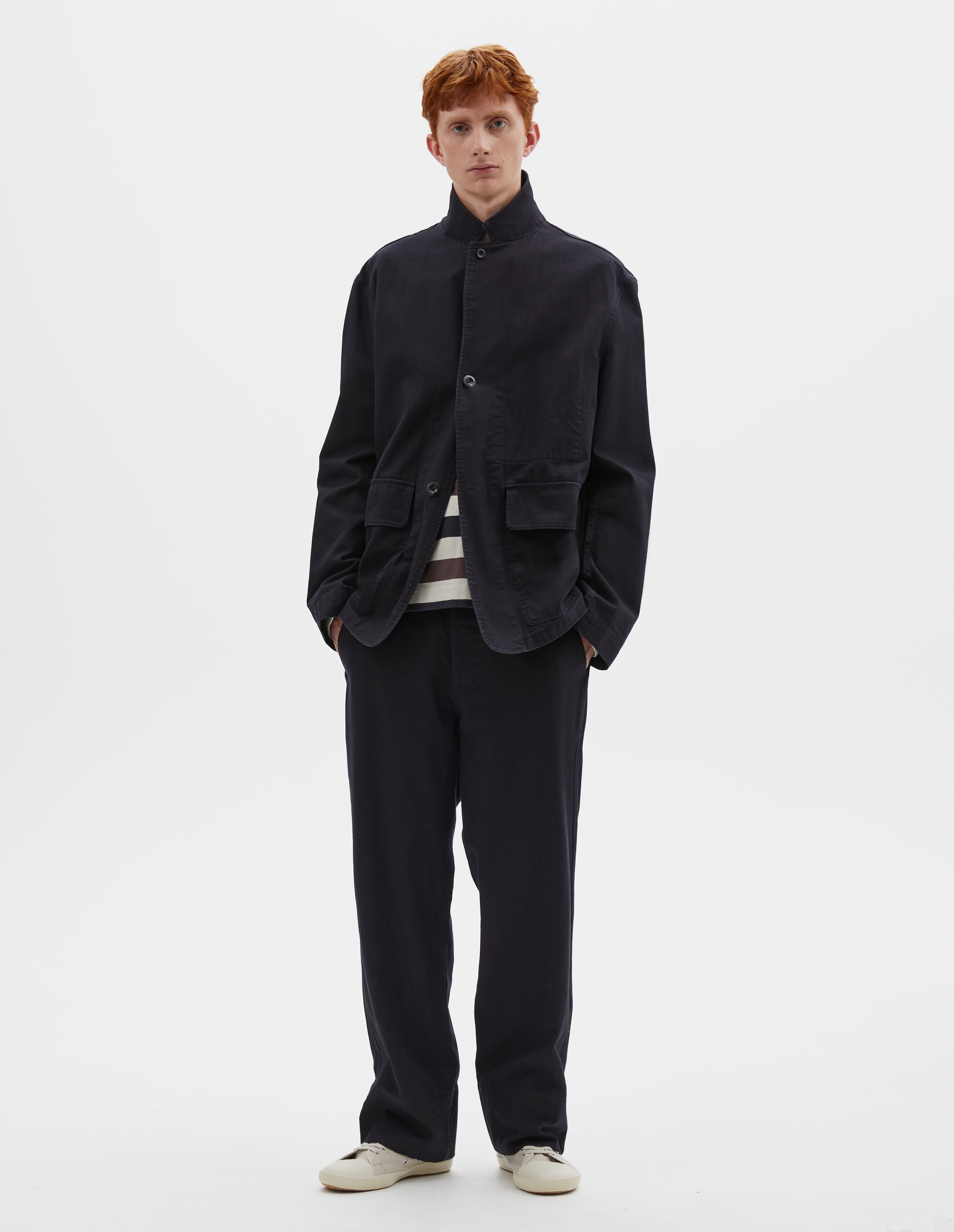 Indigo twill Flap Pocket Blazer | MHL. by Margaret Howell