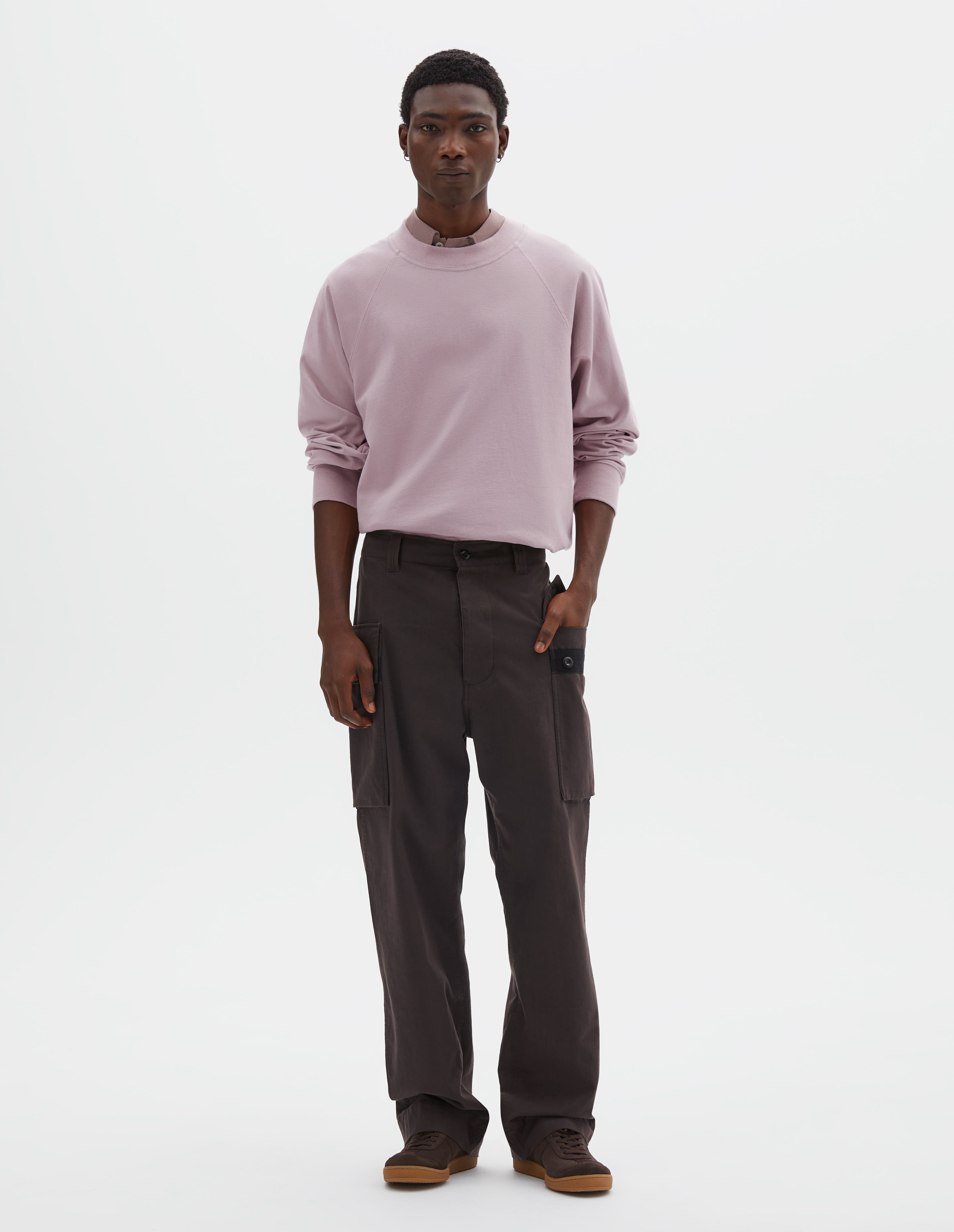Mahogany cotton drill Cargo Pocket Trousers | MHL. by Margaret Howell