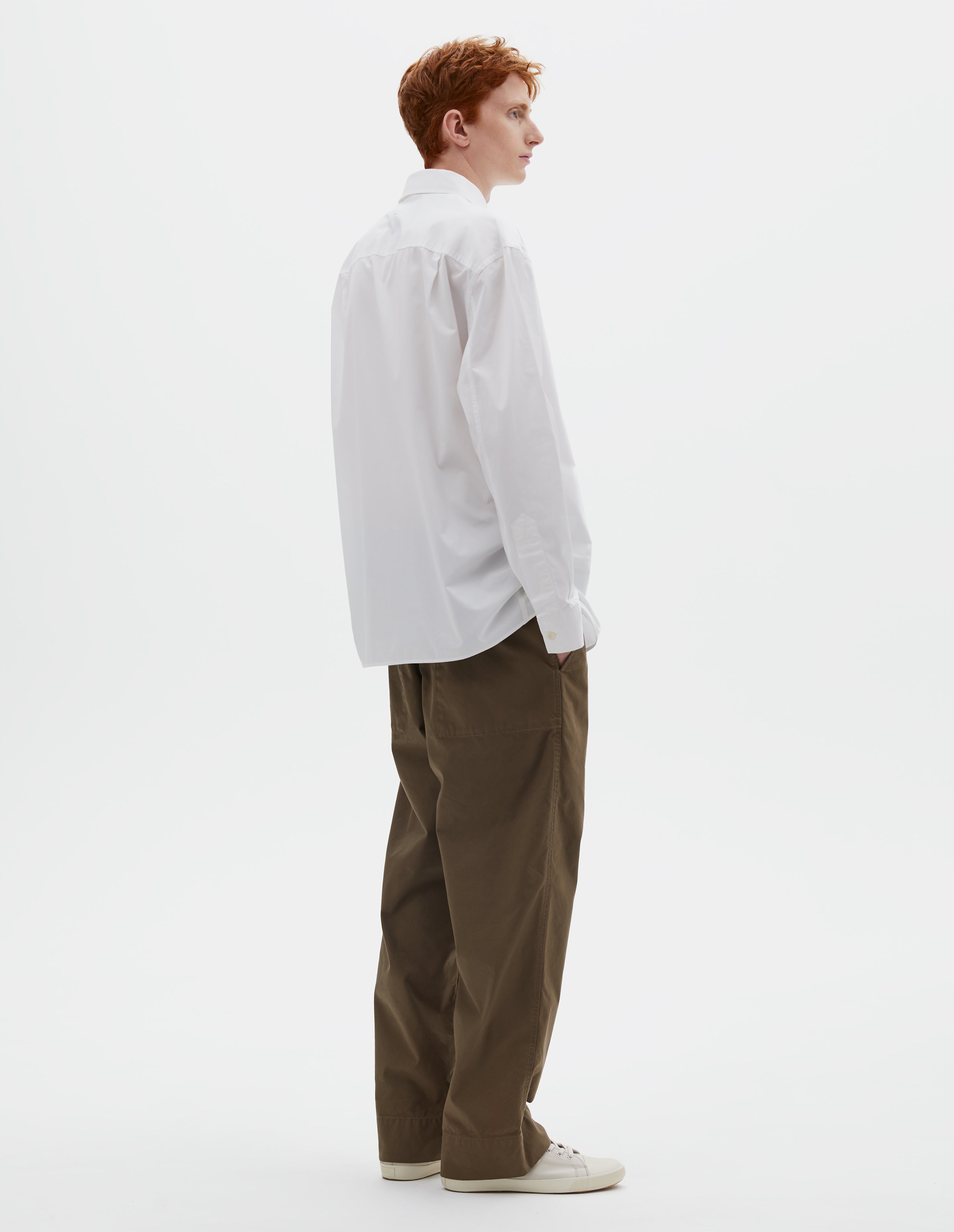 White cotton poplin Basic Shirt | MHL. by Margaret Howell