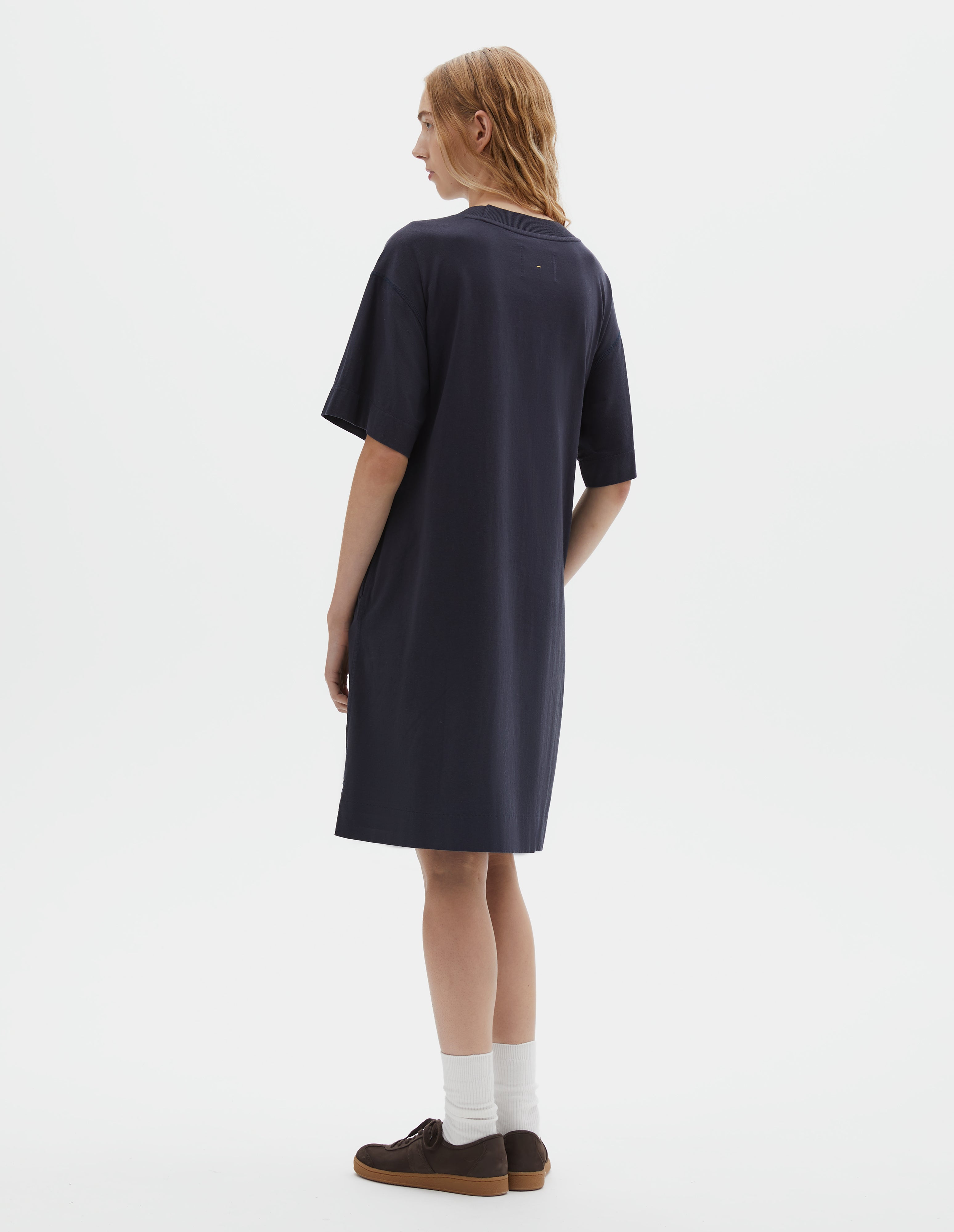 Ink lightweight jersey Relaxed T Shirt Dress | MHL. by Margaret Howell