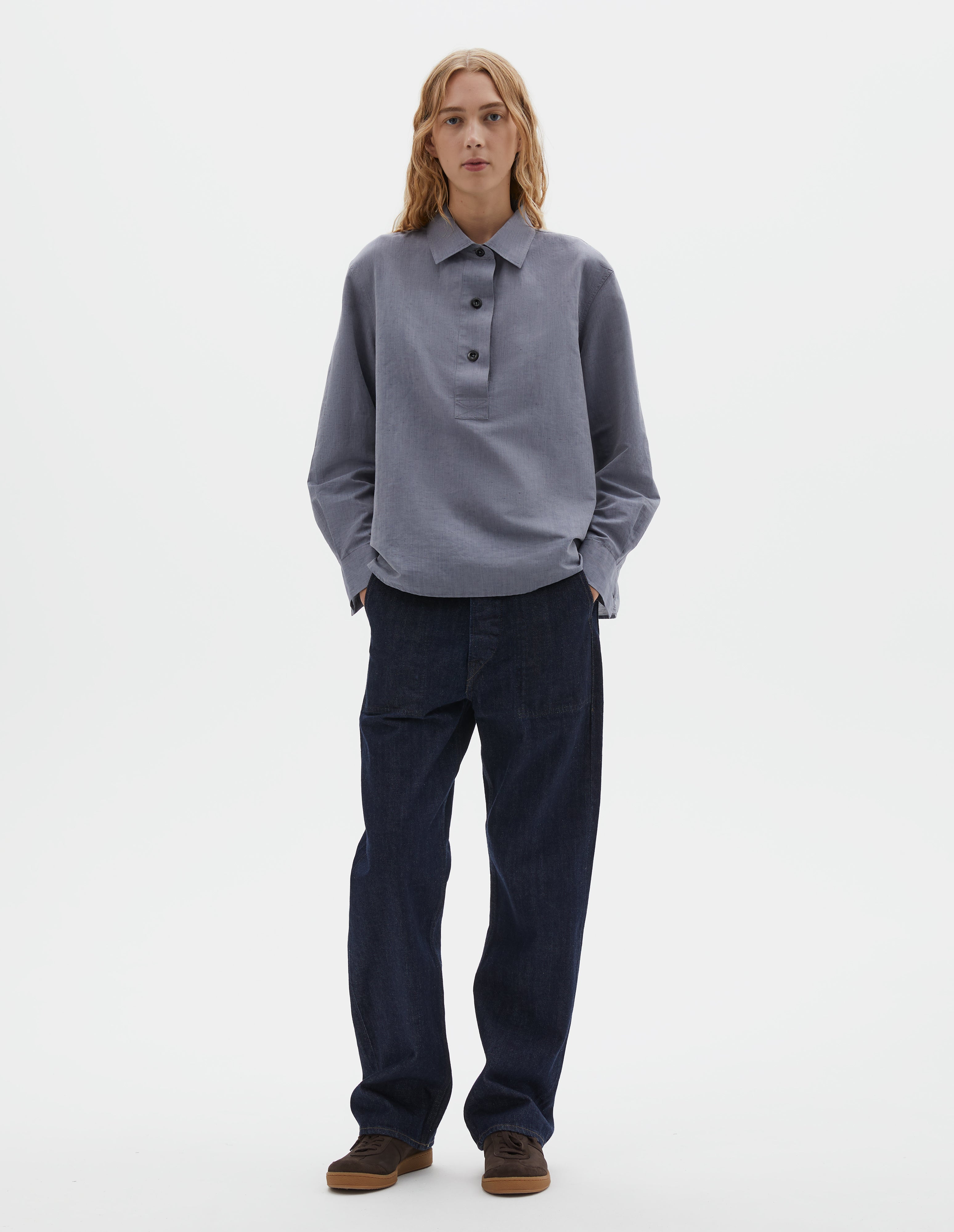 Margaret Howell Gジャン インディゴブルー 2 カジュアル Indigo denim twill Worker Jeans | MHL. by Margaret Howell