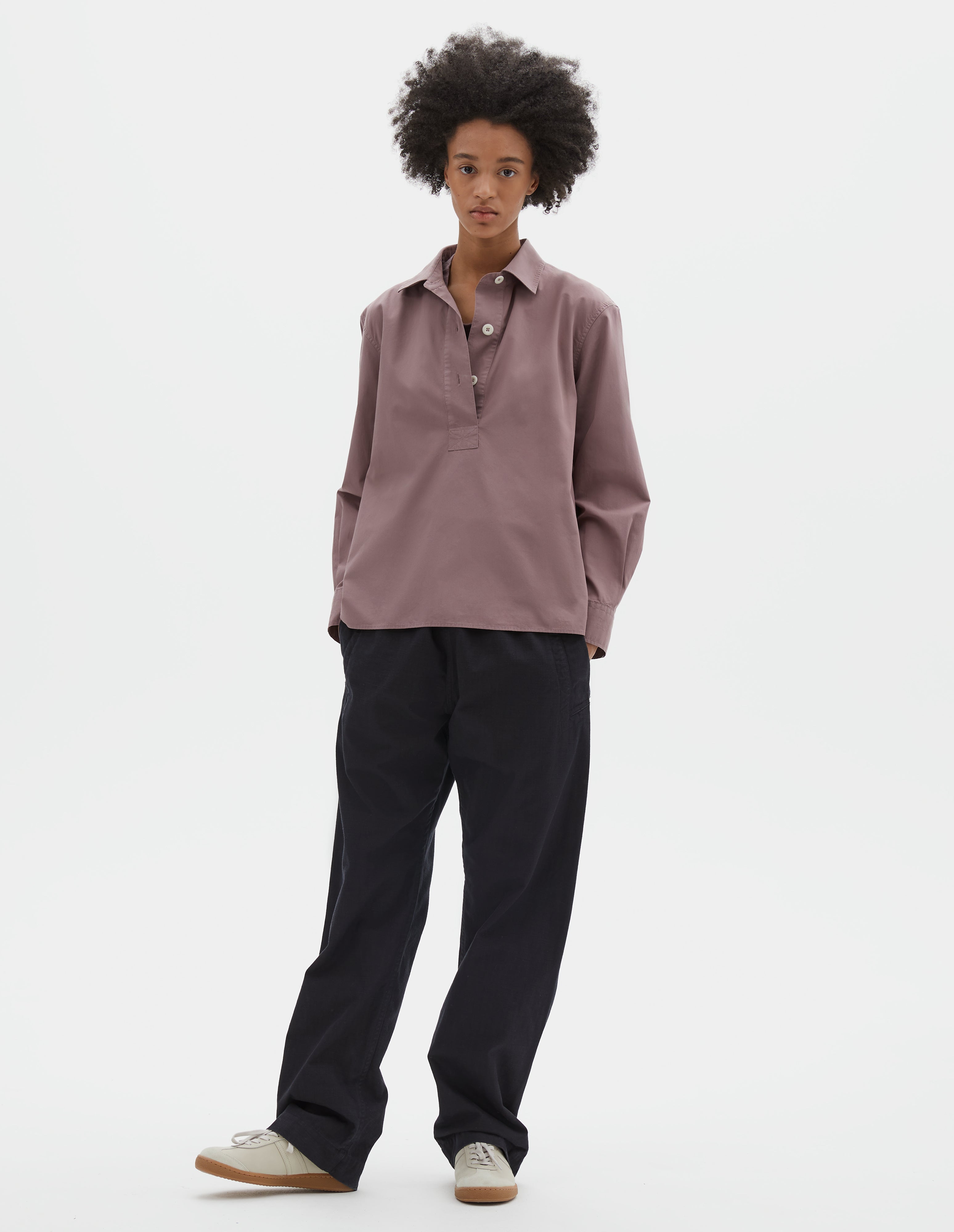 Mineral pink cotton poplin Swing Shirt | MHL. by Margaret Howell