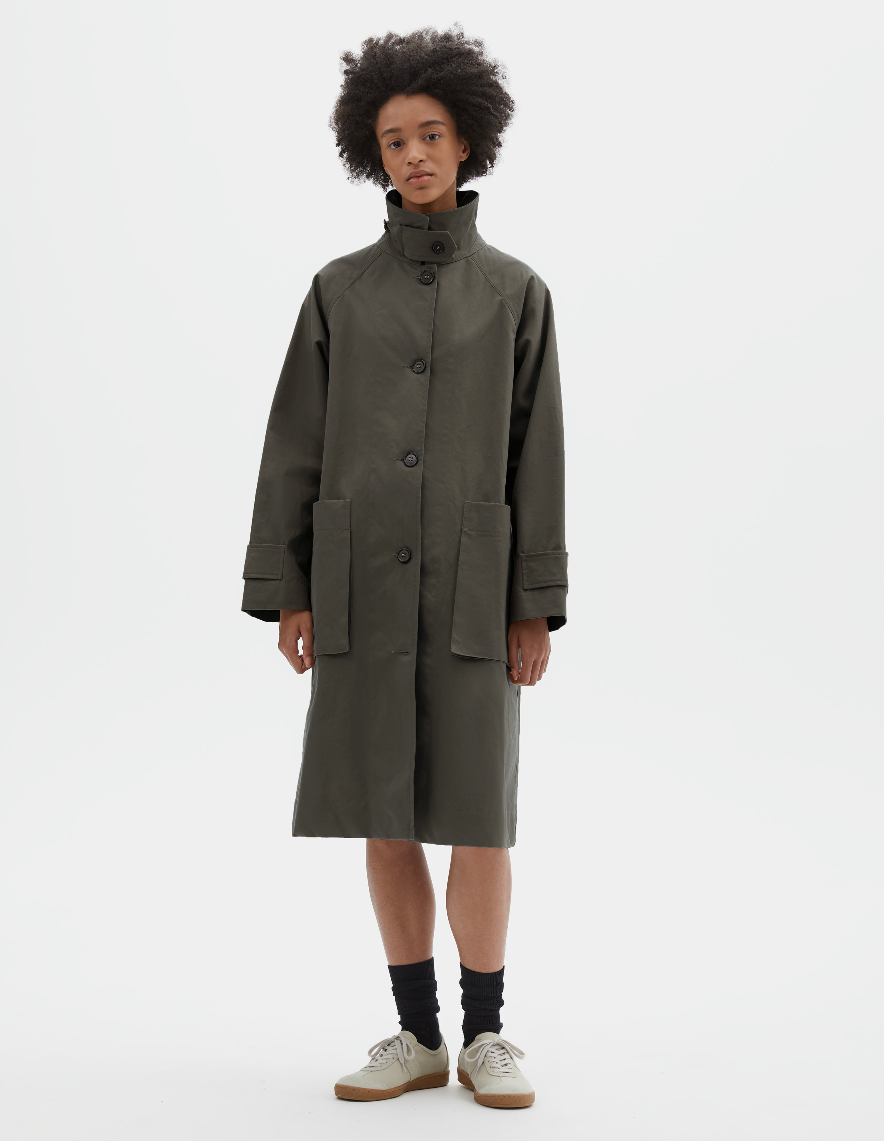 Elephant dry cotton canvas Railway Mac | MHL. by Margaret Howell