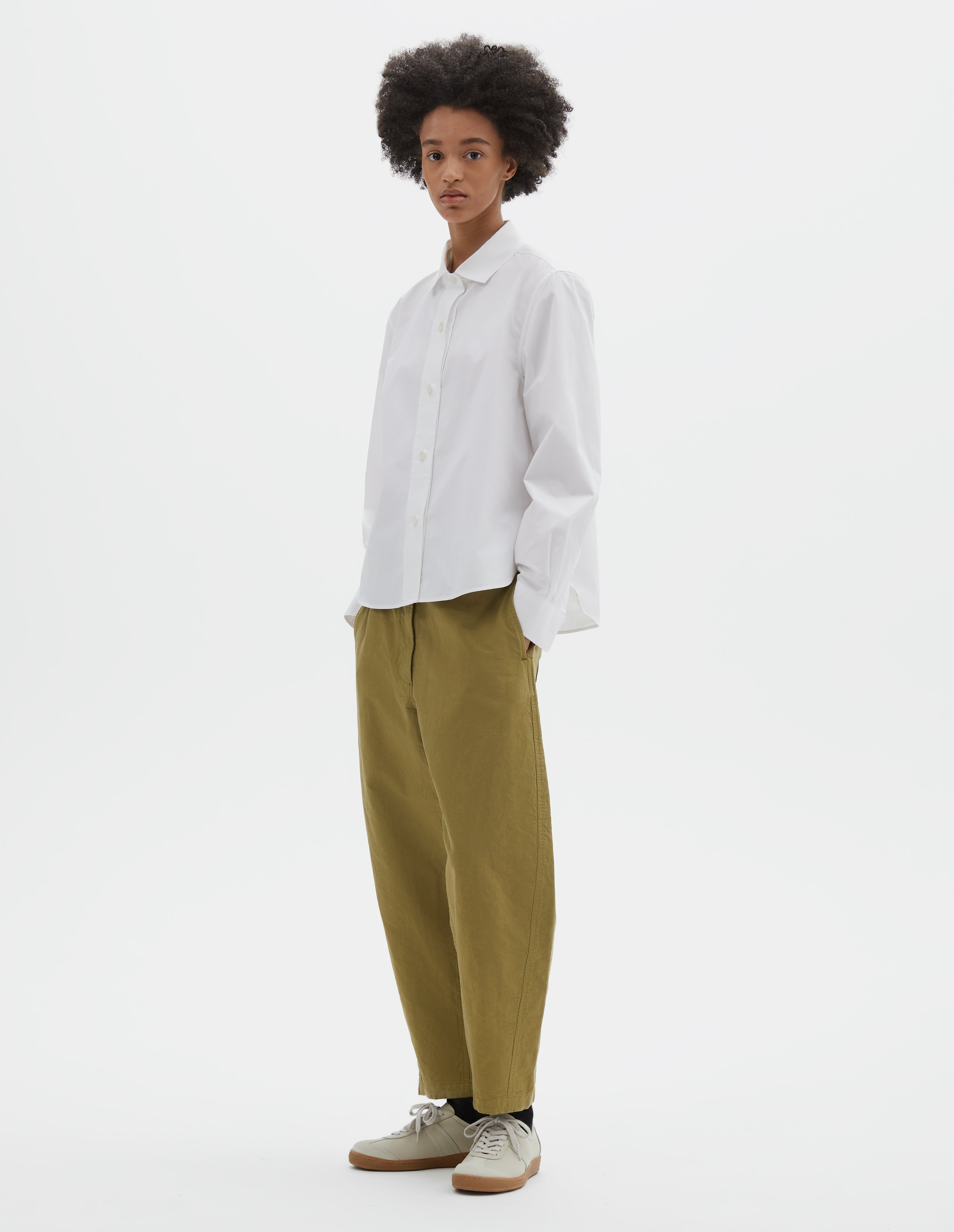 White cotton poplin Simple Shirt | MHL. by Margaret Howell