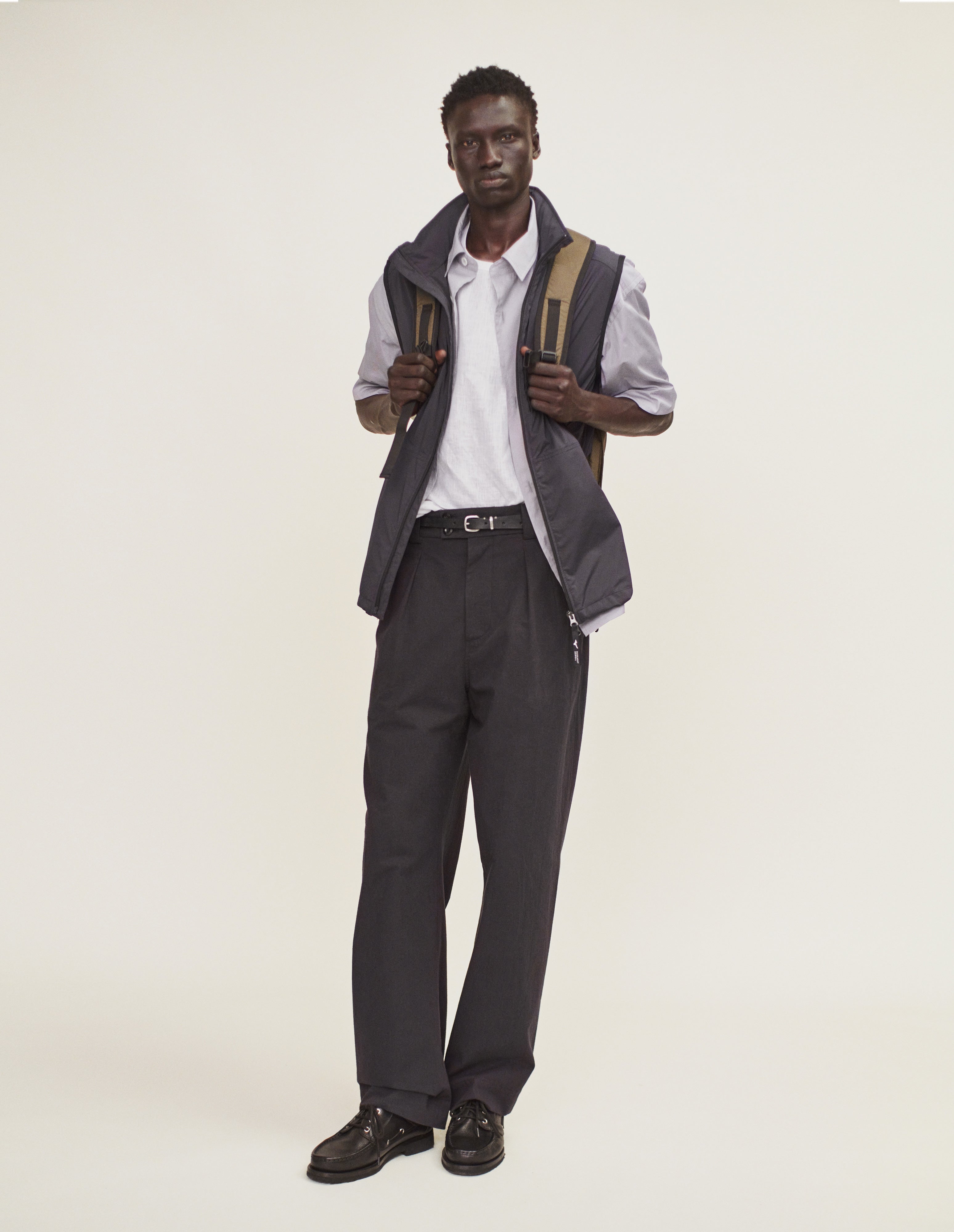 Ink ripstop Mizuno Rain Gilet | Margaret Howell