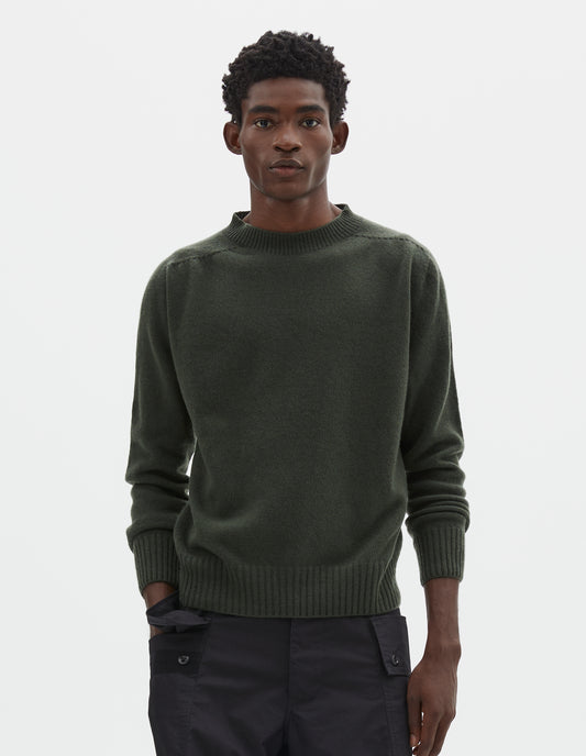 SEAMLESS CREW NECK | SOFT MERINO | CYPRESS