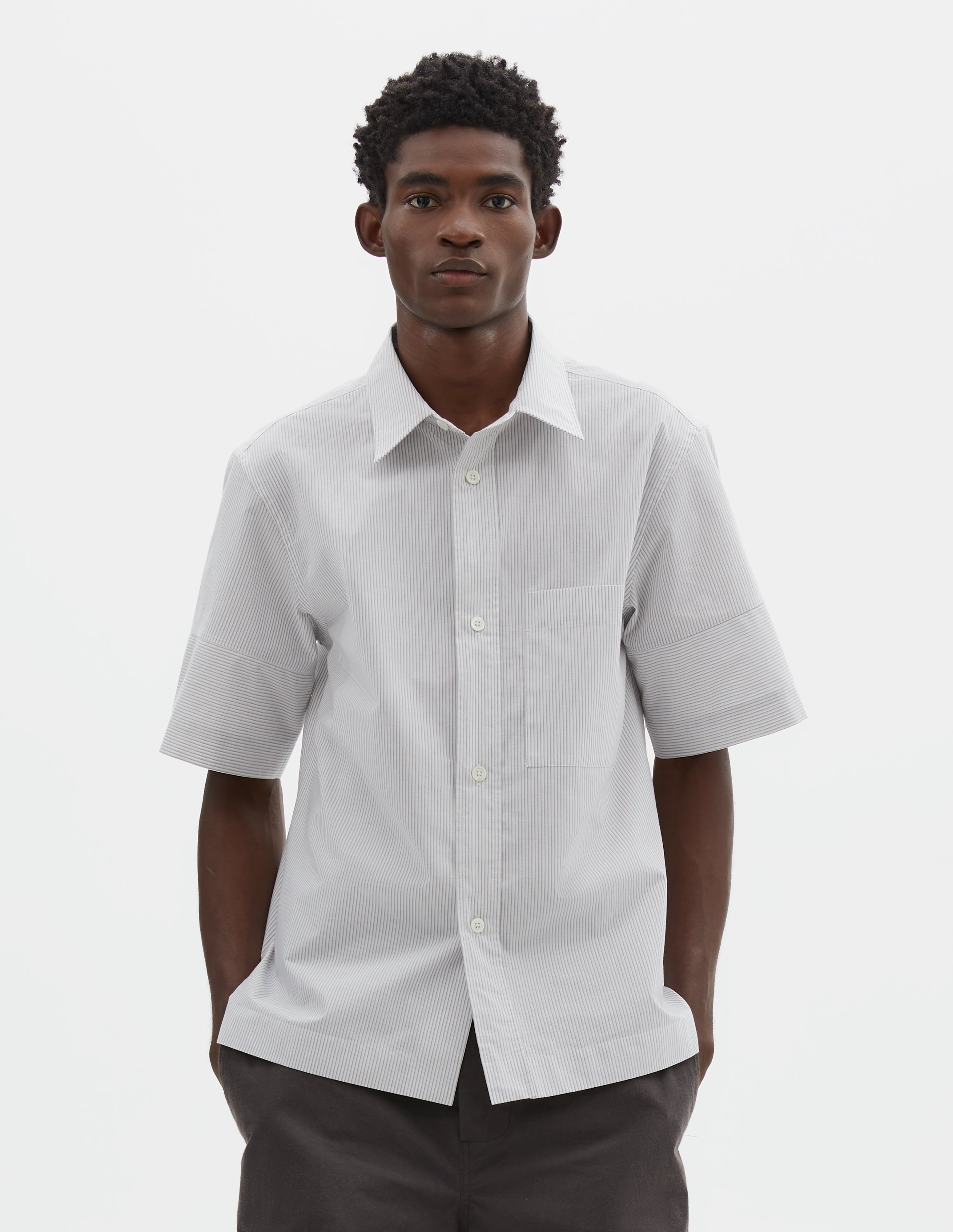 White cotton poplin Basic Shirt | MHL. by Margaret Howell White cotton poplin Basic Shirt | MHL. by Margaret Howell
