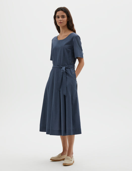 margaret howell shirt dress SHORT SLEEVE SHIRT DRESS | SHIRTING LINEN