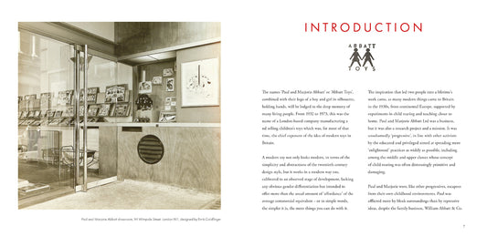 A double page spread showcasing the inside of the Paul & Marjorie Abbatt showroom on Wimpole Street and the Introduction.