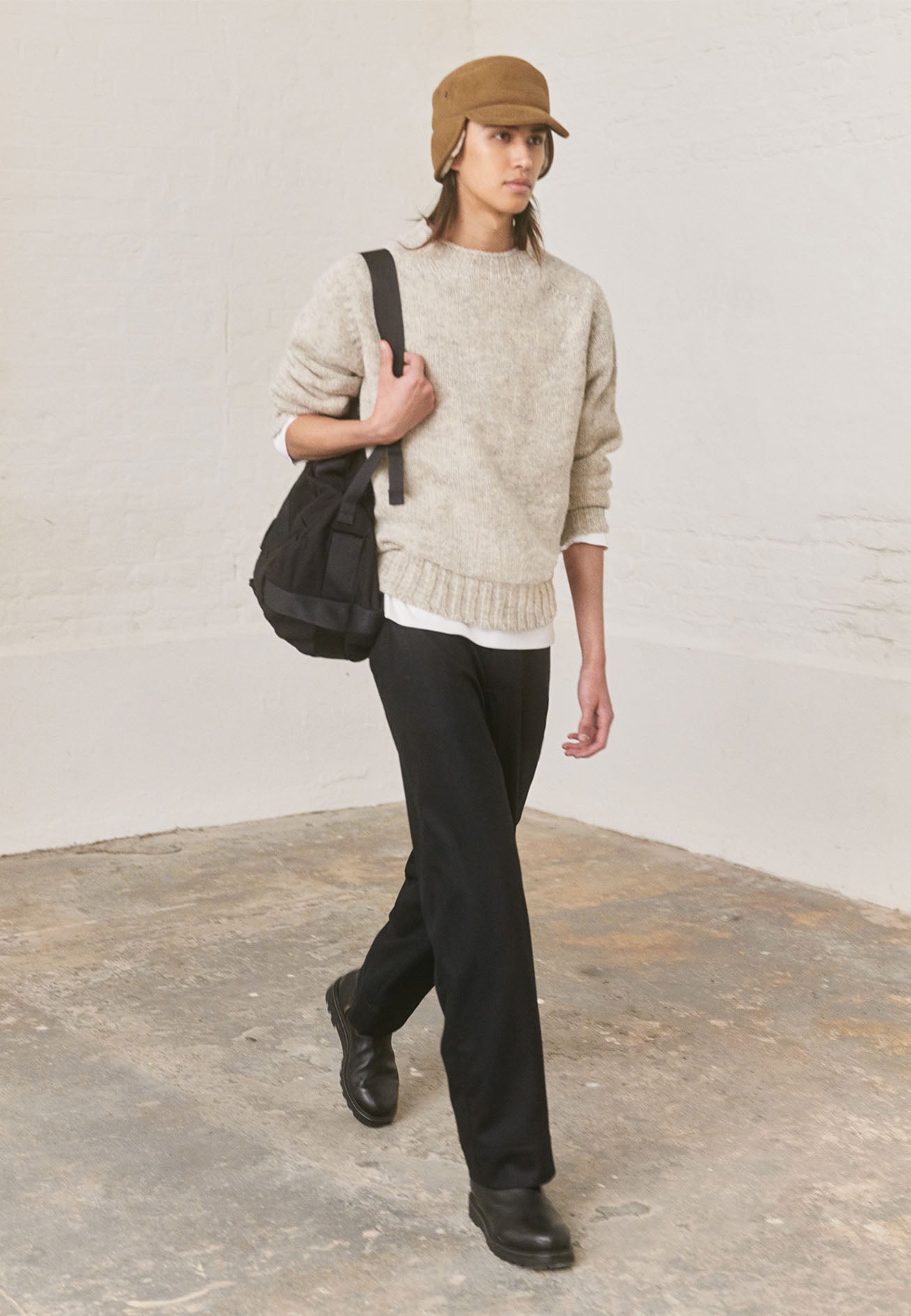 MARGARET HOWELL 15SS Chunky Linen-Gray/L