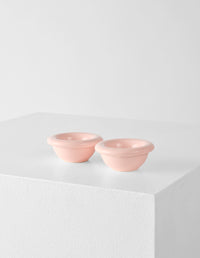 BRONTO EGG CUP SET OF 2 | STONEWARE | PINK
