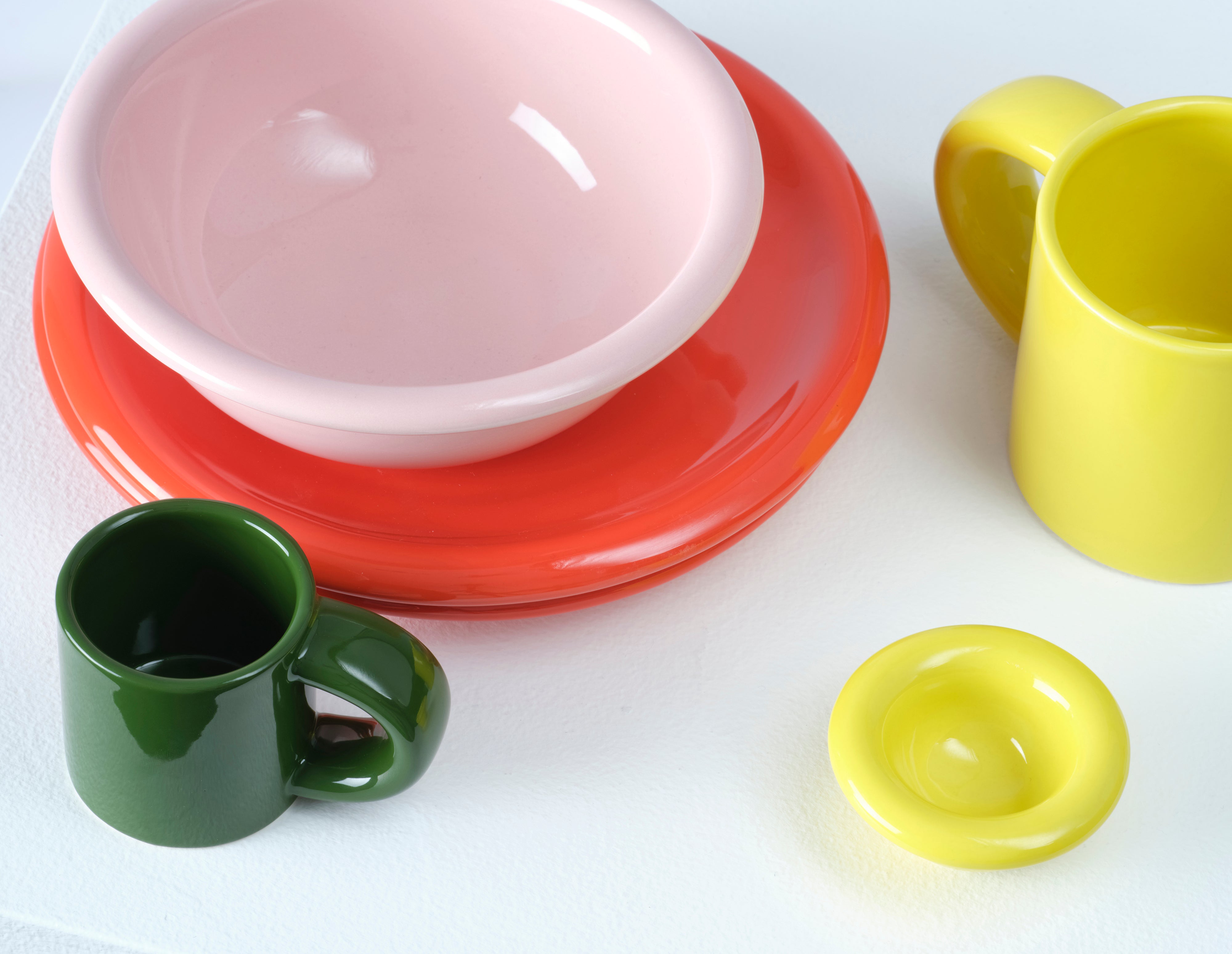 Yellow stoneware Bronto Plate Set of 2 | Margaret Howell