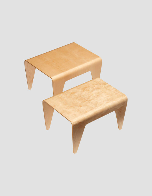 The medium and large nesting tables side by side on a white background.