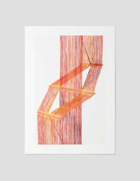 PETER COLLINGWOOD A3 PRINT | MACROGAUZE WEAVING | M3D 6/3 NO. 8 C. 1970