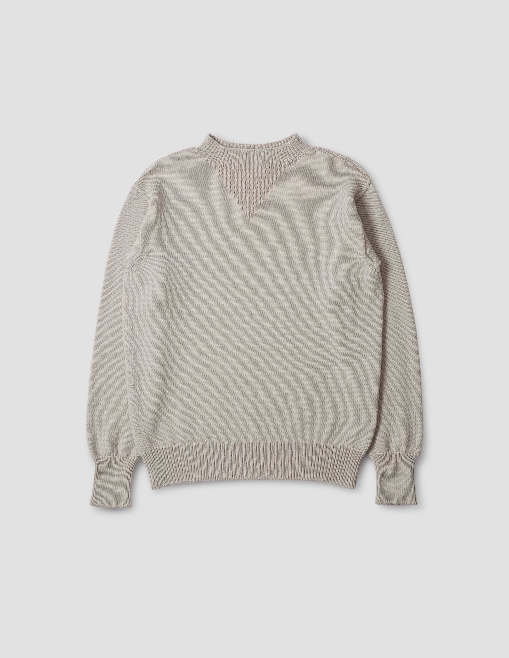 Limestone plyed merino knitted sweatshirt | Margaret Howell